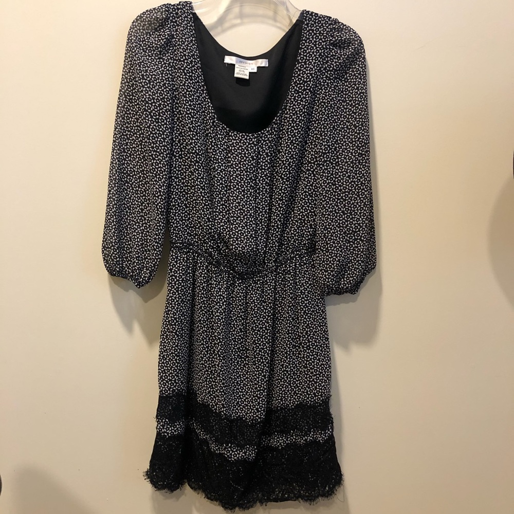 Mini dress black and white
